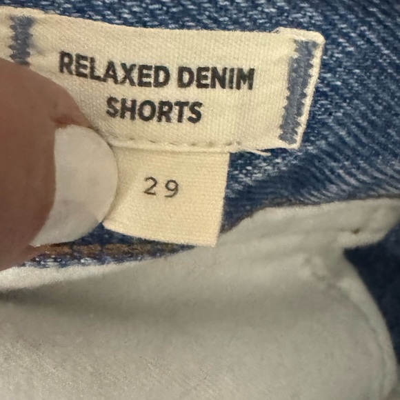 Madewell Relaxed Denim Button Fly Shorts Size 29 - Picture 5 of 5